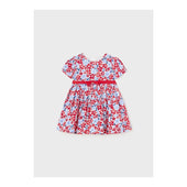 Mayoral Baby Girl Red and Blue Print Dress